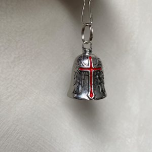 Gremlin Bell Wings and Cross - Red