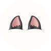 helmet kitty ears black and pink