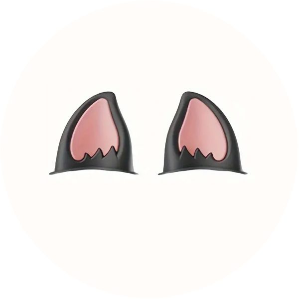 helmet kitty ears black and pink