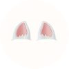 helmet kitty ears cat ears white and pink